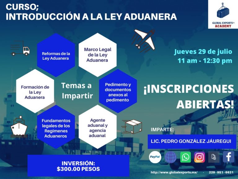 Curso Introducción a la Ley Aduanera Global Exports